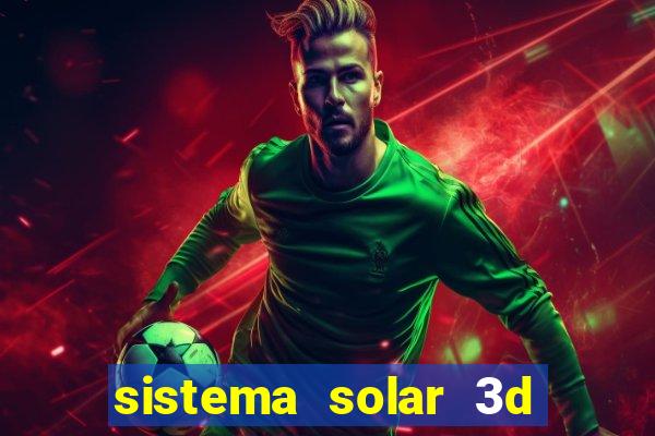 sistema solar 3d em movimento